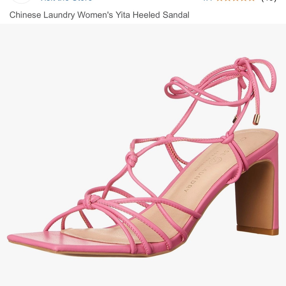 Chinese Laundry Pink Lace-Up heels